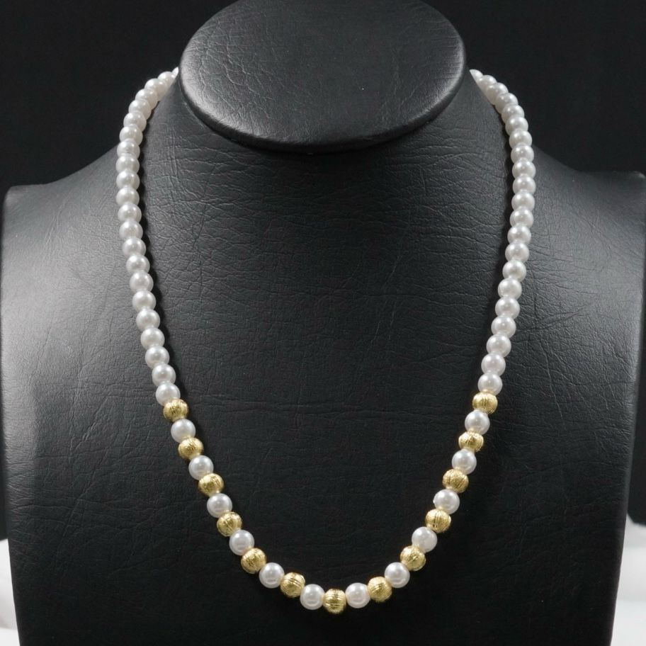 COLLAR PERLAS BLAN/DORA DIAMANTADO MEDIA